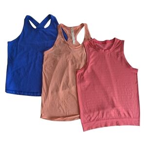 Set Of 3 Loose Fit Athletic Tanks Size 6